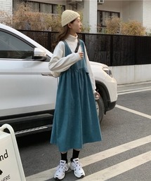 .KOM（ドットコム）の「A'GEM/9 × .kom『.kom/ドットケーオーエム』セット商品 ワンピース ハイネック長袖カットソー（ワンピース）」