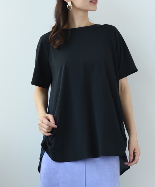 INTERPLANET（インタープラネット）の「Ｓｕｐｐｌｅ　Ｃｏｔｔｏｎ変形ピンタックプルオーバー（Tシャツ/カットソー・レディース・ブラック/オフホワイト/グリーン/グレイッシュベージュ・FREE）」の22枚目の写真