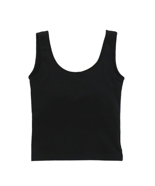 Sacre サクレ カップ付きタンクトップ M ブラック モカグレー 2枚セット Sacre サクレ カップ付きタンクトップ M ブラック モカグレー 2