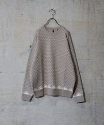 JOHN'S CLOSET | 【i】アクリルバーズアイジャガードクルーネックニット(ニット/セーター)