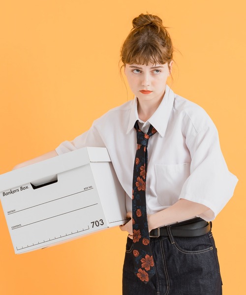 MUHET（ミュエータ）の「アソートネクタイ（ネクタイ・レディース・ダークブラウン/オレンジ/グリーン/ネイビー/ブラウン/ライトグリーン/ダークブルー/ブラック系その他・FREE）」の7枚目の写真