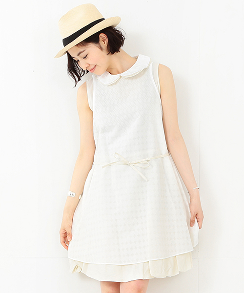 BEAMS BOY(ビームスボーイ)の「TORI-TO / 3枚 衿重ね ワンピース(ワンピース・レディース・ナチュラル・ONE SIZE)」の1枚目の写真