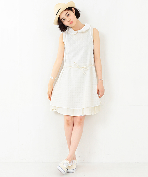 BEAMS BOY(ビームスボーイ)の「TORI-TO / 3枚 衿重ね ワンピース(ワンピース・レディース・ナチュラル・ONE SIZE)」の15枚目の写真