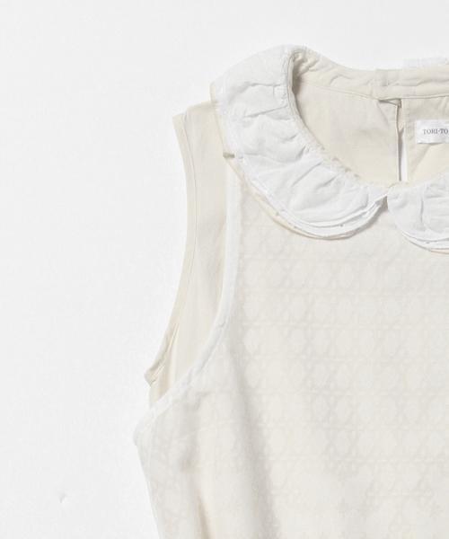 BEAMS BOY(ビームスボーイ)の「TORI-TO / 3枚 衿重ね ワンピース(ワンピース・レディース・ナチュラル・ONE SIZE)」の4枚目の写真