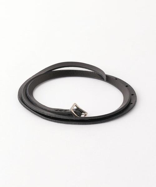 UNITED ARROWS & SONS（ユナイテッドアローズアンドサンズ）の「＜Hender Scheme(エンダー スキーマ)＞ snake belt/ベルト■■■（ベルト・メンズ・ナチュラル/ブラック・FREE）」の2枚目の写真