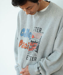 B:MING by BEAMS | Collegiate Pacific x B:MING by BEAMS / 別注 ドッキング クルーネック スウェットシャツ(スウェット)