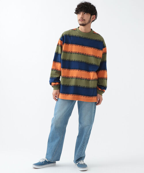 BEAMS（ビームス）の「BEAMS / ジャガード イージー クルーネック（Tシャツ/カットソー・メンズ・グリーン系その他/ホワイト系その他・XL/S/L/M）」の13枚目の写真