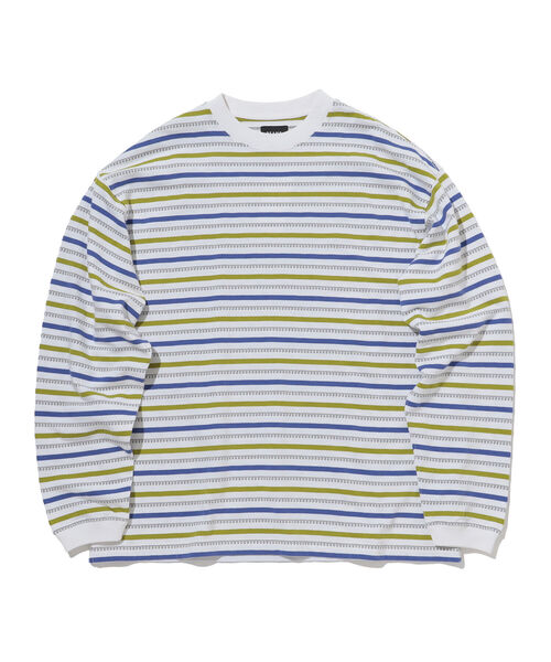 BEAMS（ビームス）の「BEAMS / ジャガード イージー クルーネック（Tシャツ/カットソー・メンズ・グリーン系その他/ホワイト系その他・XL/S/L/M）」の17枚目の写真