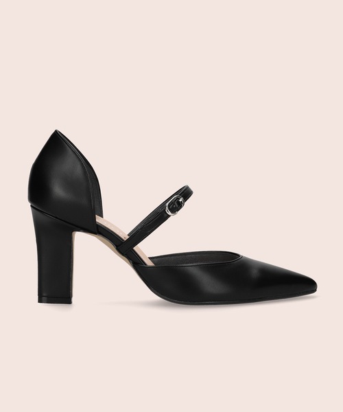 MAMIAN（マミアン）の「ストラップデザイン セパレートパンプス (8.0cmヒール)（パンプス・レディース・ブラック/ベージュ/アイボリー・22.5cm/23.5cm/24.5cm/23.0cm/24.0cm/22.0cm）」の6枚目の写真