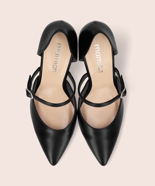MAMIAN（マミアン）の「ストラップデザイン セパレートパンプス (8.0cmヒール)（パンプス・レディース・ブラック/ベージュ/アイボリー・22.5cm/23.5cm/24.5cm/23.0cm/24.0cm/22.0cm）」の15枚目の写真