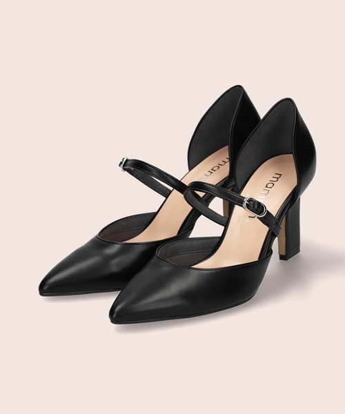 MAMIAN（マミアン）の「ストラップデザイン セパレートパンプス (8.0cmヒール)（パンプス・レディース・ブラック/ベージュ/アイボリー・22.5cm/23.5cm/24.5cm/23.0cm/24.0cm/22.0cm）」の18枚目の写真
