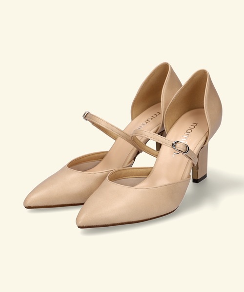 MAMIAN（マミアン）の「ストラップデザイン セパレートパンプス (8.0cmヒール)（パンプス・レディース・ブラック/ベージュ/アイボリー・22.5cm/23.5cm/24.5cm/23.0cm/24.0cm/22.0cm）」の22枚目の写真