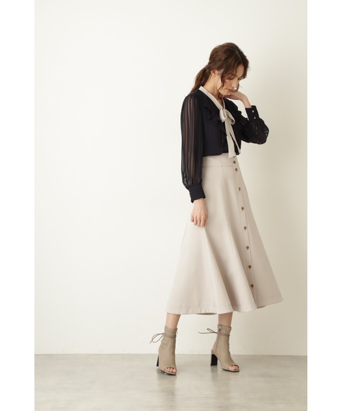 JILL STUART(ジルスチュアート)の「◆ヴィオラブラウス(シャツ/ブラウス・レディース・ホワイト/ネイビー・SMALL/MEDIUM)」の10枚目の写真