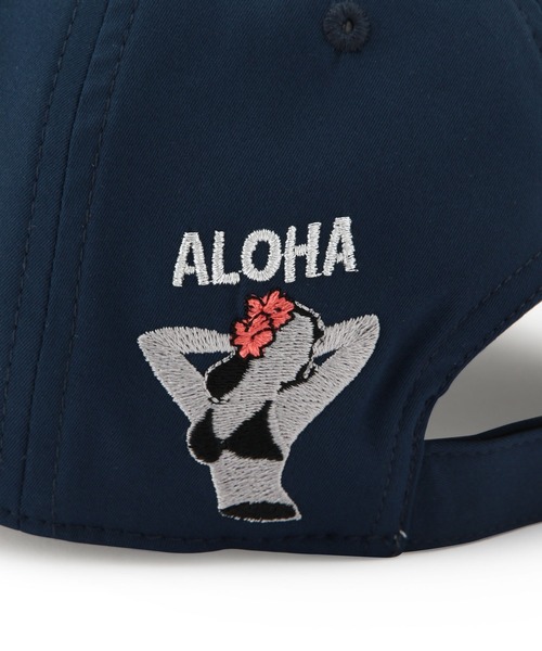 JUN&ROPE'（ジュンアンドロペ）の「ALOHA！ピンナップガール刺繍ツイルキャップ（キャップ・レディース・ホワイト/ブラック/ネイビー・FREE）」の8枚目の写真