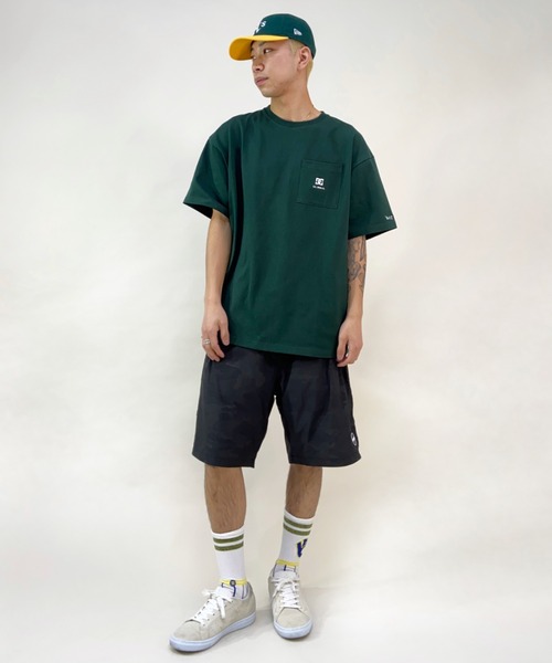 DC(ディーシー)の「DC/ディーシー ワイドフィット ワンポイント刺繍 ポケットTシャツ DST221021(Tシャツ/カットソー・メンズ・ブラック/グリーン/ホワイト・L/M/XL/2XL)」の18枚目の写真