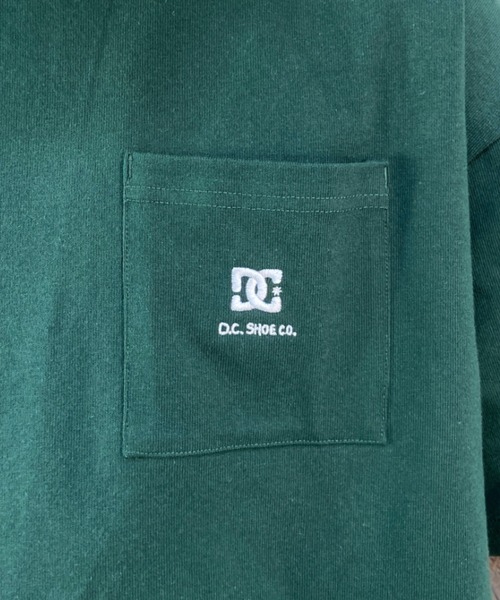 DC(ディーシー)の「DC/ディーシー ワイドフィット ワンポイント刺繍 ポケットTシャツ DST221021(Tシャツ/カットソー・メンズ・ブラック/グリーン/ホワイト・L/M/XL/2XL)」の14枚目の写真