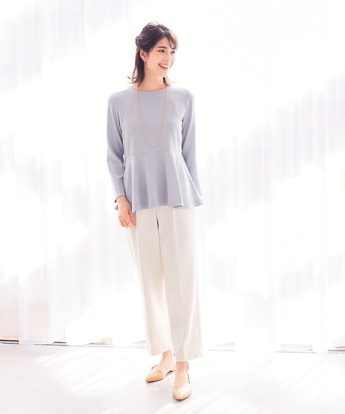 abahouse mavie（アバハウスマヴィ）の「ﾄﾞﾗｲﾀｯﾁｻﾃﾝﾌﾞﾗｳｽ（シャツ/ブラウス・レディース・ブラック/ネイビー/グレイッシュブルー・フリー）」の16枚目の写真