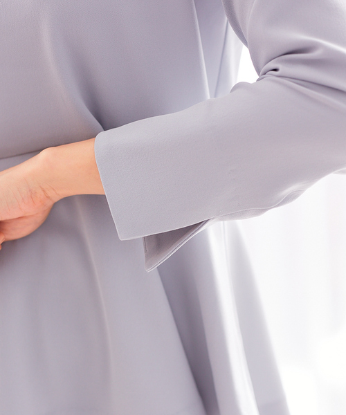 abahouse mavie（アバハウスマヴィ）の「ﾄﾞﾗｲﾀｯﾁｻﾃﾝﾌﾞﾗｳｽ（シャツ/ブラウス・レディース・ブラック/ネイビー/グレイッシュブルー・フリー）」の8枚目の写真