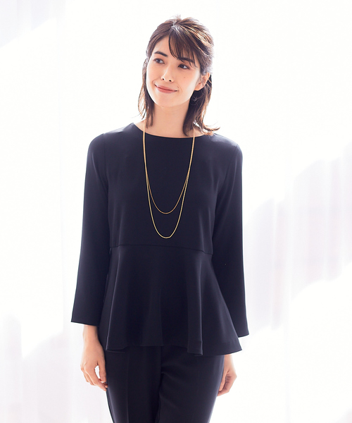 abahouse mavie（アバハウスマヴィ）の「ﾄﾞﾗｲﾀｯﾁｻﾃﾝﾌﾞﾗｳｽ（シャツ/ブラウス・レディース・ブラック/ネイビー/グレイッシュブルー・フリー）」の17枚目の写真