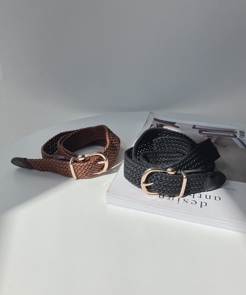 AS KNOW AS plus(アズノゥアズプラス)の「●オシャレバックルベルト(ベルト・レディース・ブラック/ブラウン/ブラウン系/ブラック系・FREE)」の14枚目の写真