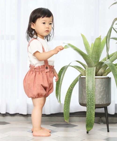 MAKE YOUR DAY(メイクユアデイ)の「無地リブボディシャツ■70.80cm(ロンパース・キッズ・オフホワイト/サックスブルー/モカ・80/70)」の12枚目の写真