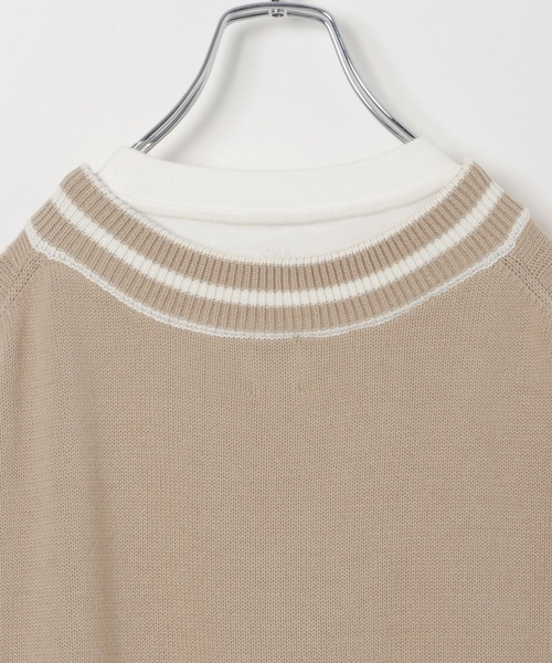 GLOBAL WORK(グローバルワーク)の「AND YUA ANY/ラインニットベストSET/261479(ベスト・キッズ・ベージュ/オフホワイト・150cm/160cm)」の10枚目の写真