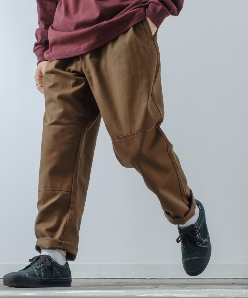 improves（インプローブス）の「ダブルニー スケーター ワイドパンツ（チノパンツ・メンズ・オフホワイト/ベージュ/ブラック/オリーブ/ダークブラウン・MEDIUM/LARGE）」の7枚目の写真