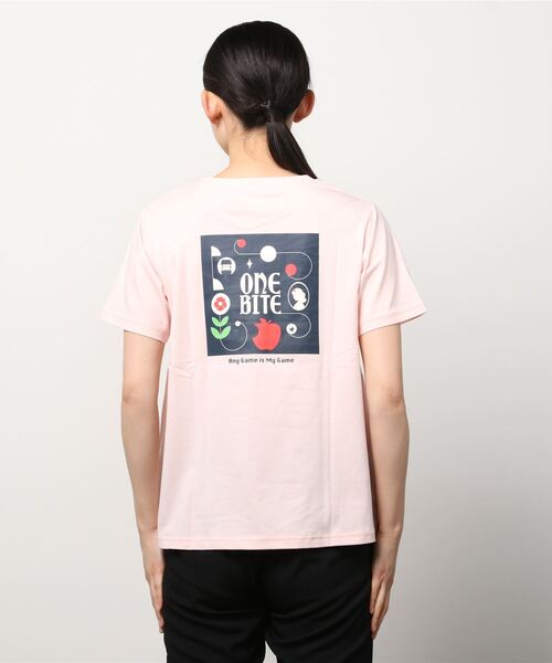 Disney（ディズニー）の「ディズニー  冷感コットンチュニックTシャツ（Tシャツ/カットソー・レディース・ピンク/ホワイト・M/L/XL/S）」の5枚目の写真
