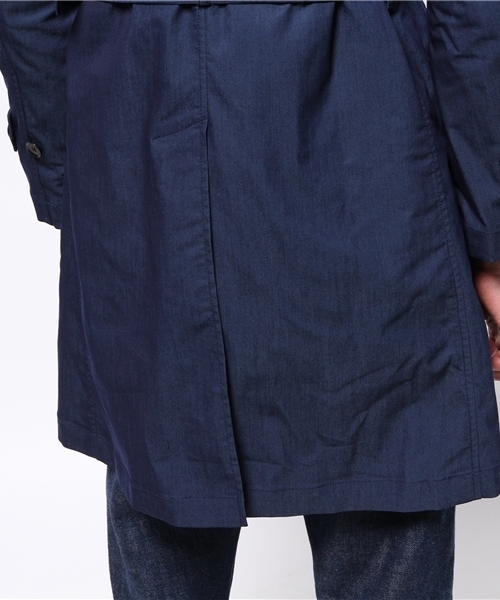 EDIFICE（エディフィス）の「◇P/N デニムベルテッドコート（ステンカラーコート・メンズ・ブルー系その他/ブルー・46/44/48）」の12枚目の写真