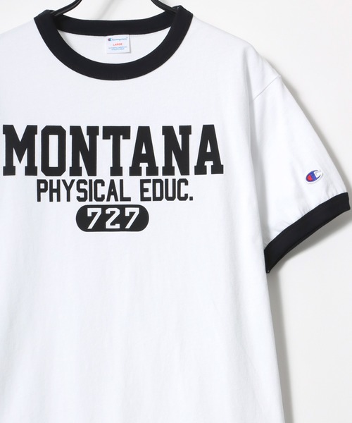 Champion チャンピオン カレッジプリント リンガー クルーネック Tシャツ Tシャツ カットソー Champion チャンピオン のファッション通販 Zozotown