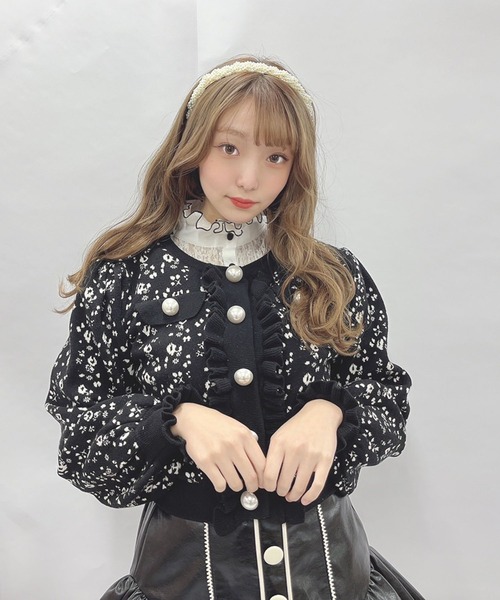 Swankiss(スワンキス)の「JF fleur JQ C/D(カーディガン/ボレロ・レディース・ブラック/オフホワイト/ピンク・FREE)」の16枚目の写真