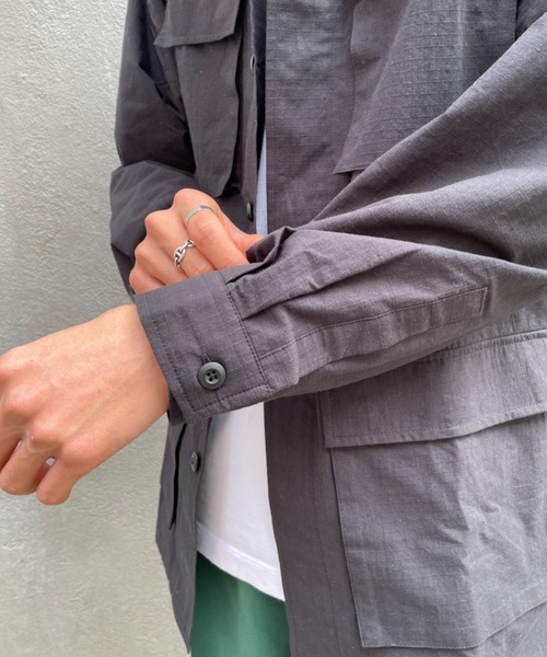 CIAOPANIC（チャオパニック）の「一枚で男らしさ溢れるミリタリー感に！M-65 BDUジャケット（ミリタリージャケット・メンズ・ホワイト/ブラック/オリーブ・MEDIUM/LARGE）」の8枚目の写真