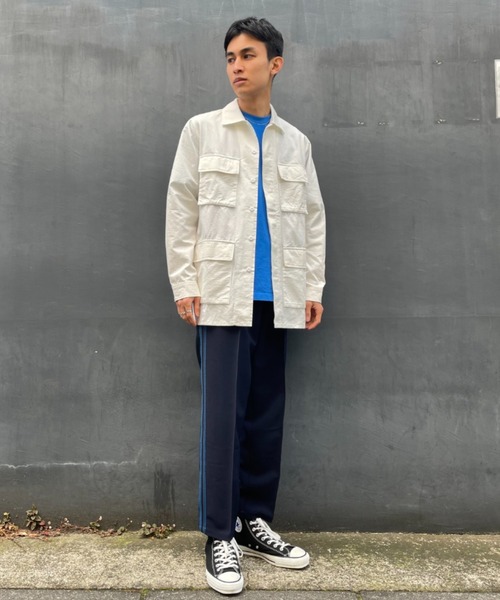 CIAOPANIC（チャオパニック）の「一枚で男らしさ溢れるミリタリー感に！M-65 BDUジャケット（ミリタリージャケット・メンズ・ホワイト/ブラック/オリーブ・MEDIUM/LARGE）」の7枚目の写真