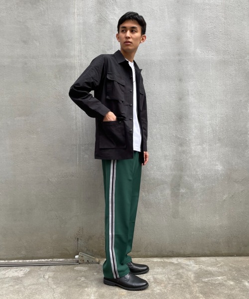 CIAOPANIC（チャオパニック）の「一枚で男らしさ溢れるミリタリー感に！M-65 BDUジャケット（ミリタリージャケット・メンズ・ホワイト/ブラック/オリーブ・MEDIUM/LARGE）」の14枚目の写真