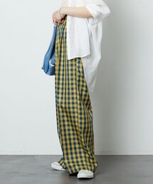 FREAK'S STORE | ▽【WEB限定】チェックストレートワイドパンツ(その他パンツ)
