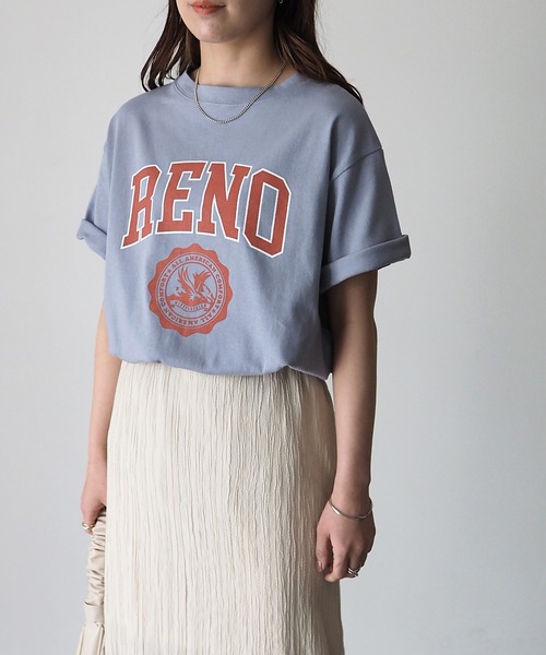 Riberry(リベリー)の「コットンカレッジロゴT(Tシャツ/カットソー・レディース・A/B/C/D/E/F/G/H/I/J/K/L/M/N/P/O・FREE)」の4枚目の写真