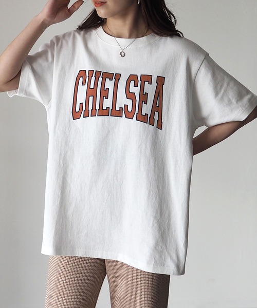 Riberry(リベリー)の「コットンカレッジロゴT(Tシャツ/カットソー・レディース・A/B/C/D/E/F/G/H/I/J/K/L/M/N/P/O・FREE)」の5枚目の写真