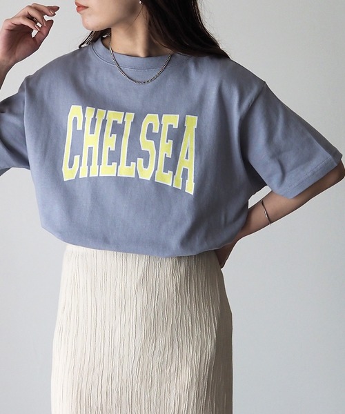 Riberry(リベリー)の「コットンカレッジロゴT(Tシャツ/カットソー・レディース・A/B/C/D/E/F/G/H/I/J/K/L/M/N/P/O・FREE)」の7枚目の写真