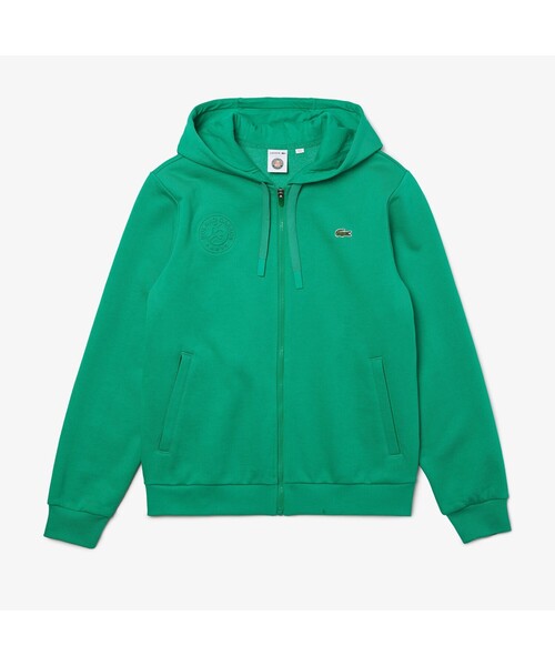 LACOSTE（ラコステ）の「「ローラン・ギャロス」ジップアップスウェットパーカ（パーカー・メンズ・グリーン/ダークネイビー・2/3/5/4）」の7枚目の写真