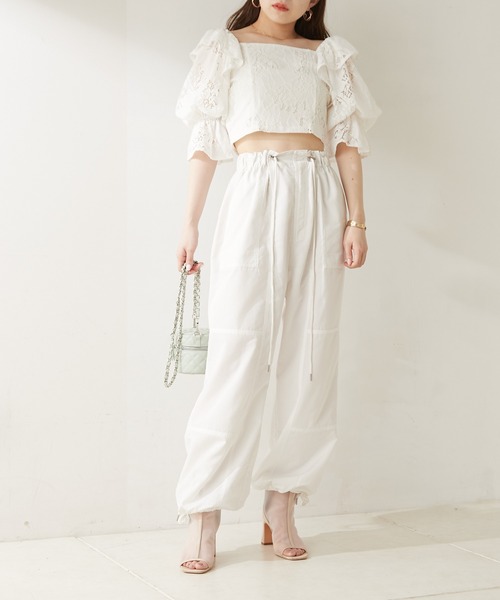 cicicco⭐︎ ✨極美品✨ セットアップ パンツ カシミヤ Chico（チコ）の「【REVIVAL/WEB限定】裾絞りカーゴパンツ