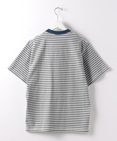DANTON（ダントン）ロゴポケット付ボーダーTシャツ DANTON（ダントン）の「＜DANTON（ダントン）＞ボーダー ロゴ