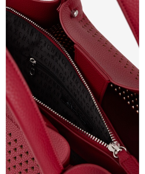 Armani Exchange 赤 トートバッグ ショルダー アルマーニ 美品 ジョルジオアルマーニ GIORGIO ARMANI 2021年商品 レザー