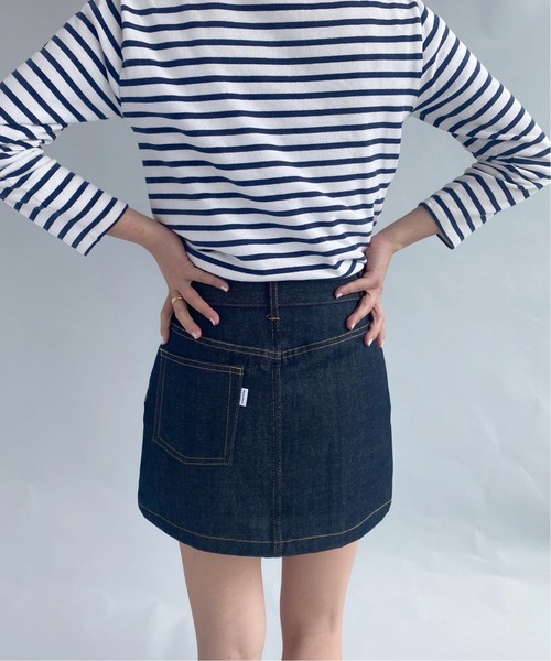 Charles Chaton（シャルルシャトン）の「デニムペティートスカート(36サイズ)（デニムスカート・レディース・ブルー・36）」の5枚目の写真