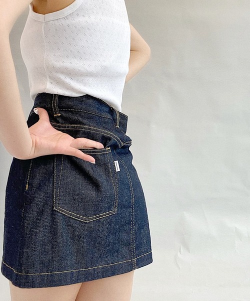 Charles Chaton（シャルルシャトン）の「デニムペティートスカート(36サイズ)（デニムスカート・レディース・ブルー・36）」の20枚目の写真