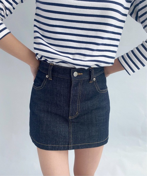 Charles Chaton（シャルルシャトン）の「デニムペティートスカート(36サイズ)（デニムスカート・レディース・ブルー・36）」の22枚目の写真