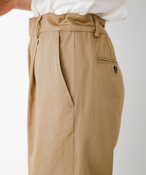 haco!（ハコ）の「定番でずっとはきたい！ＰＢＰオーガニックコットン　シンプルチノパン（ユニセックス）（チノパンツ・レディース・ベージュ・1/2/3）」の19枚目の写真
