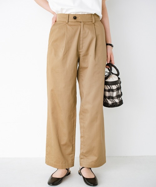 haco!（ハコ）の「定番でずっとはきたい！ＰＢＰオーガニックコットン　シンプルチノパン（ユニセックス）（チノパンツ・レディース・ベージュ・1/2/3）」の7枚目の写真