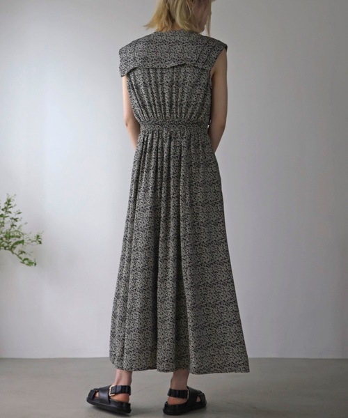 UNFIELD（アンフィールド）の「【UNFIELD】スクエアBigカラーノースリーブワンピース（ワンピース・レディース・ブラック/オレンジ・FREE）」の17枚目の写真