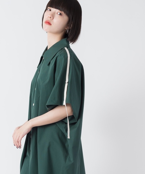 La SRIC（ラスリック）の「La SRIC / ラインテープドルマンシャツ（シャツ/ブラウス・レディース・レッド/グリーン/グレー系その他・38）」の13枚目の写真