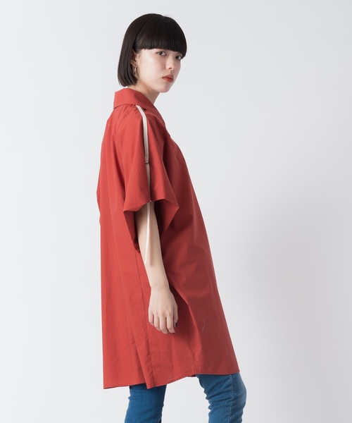 La SRIC（ラスリック）の「La SRIC / ラインテープドルマンシャツ（シャツ/ブラウス・レディース・レッド/グリーン/グレー系その他・38）」の5枚目の写真